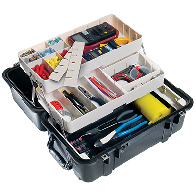 pelican 1460tool mobile tool fishing tackle box case