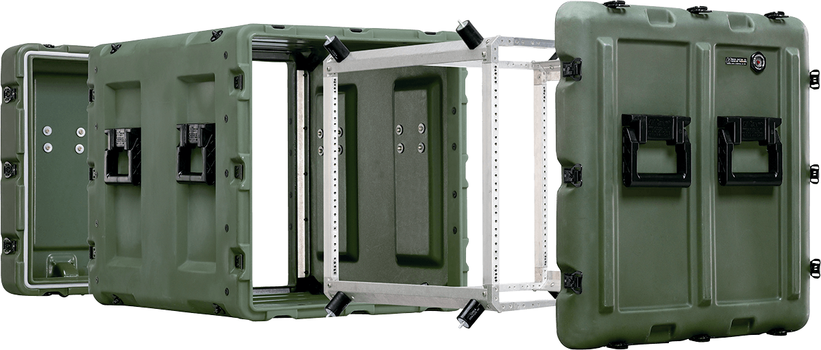 peli military rack case container features